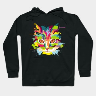 Abstract Cat Art Hoodie